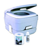 Dometic 962 Portable Toilet Bonus Pack, 2.5 Gallon, Platinum - 9108557350