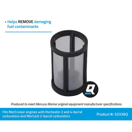 OEM Mercury / Quicksilver 53336Q Carburetor Fuel Filter Element for MerCruiser Sterndrive and Inboard Engines