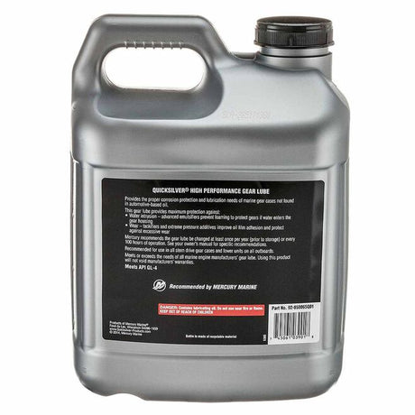 OEM Mercury / Quicksilver High‑Performance SAE‑90 Gear Lube – 2.5 Gal – 8M0222073