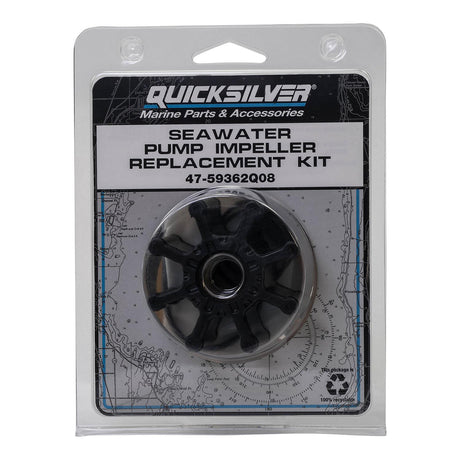 OEM Mercury / Quicksilver 59362Q08 Sea Water Pump Impeller Replacement Kit for Bravo I, II and III w/ 2-Piece Pump Body