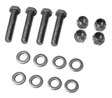 Quicksilver 67755A14 transom mounting bolt kit showing four bolts, nuts and washers