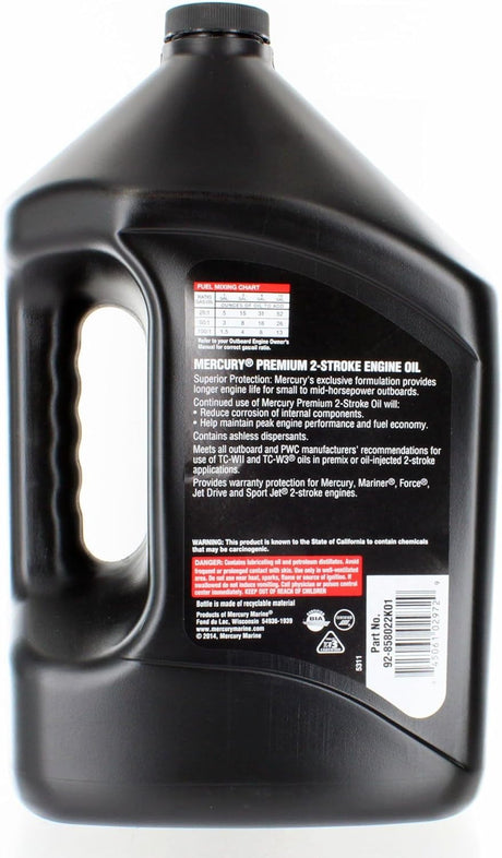 OEM Mercury / Quicksilver W Oil Tcw3 Prem. Gal @ 3 – 92-858022K01