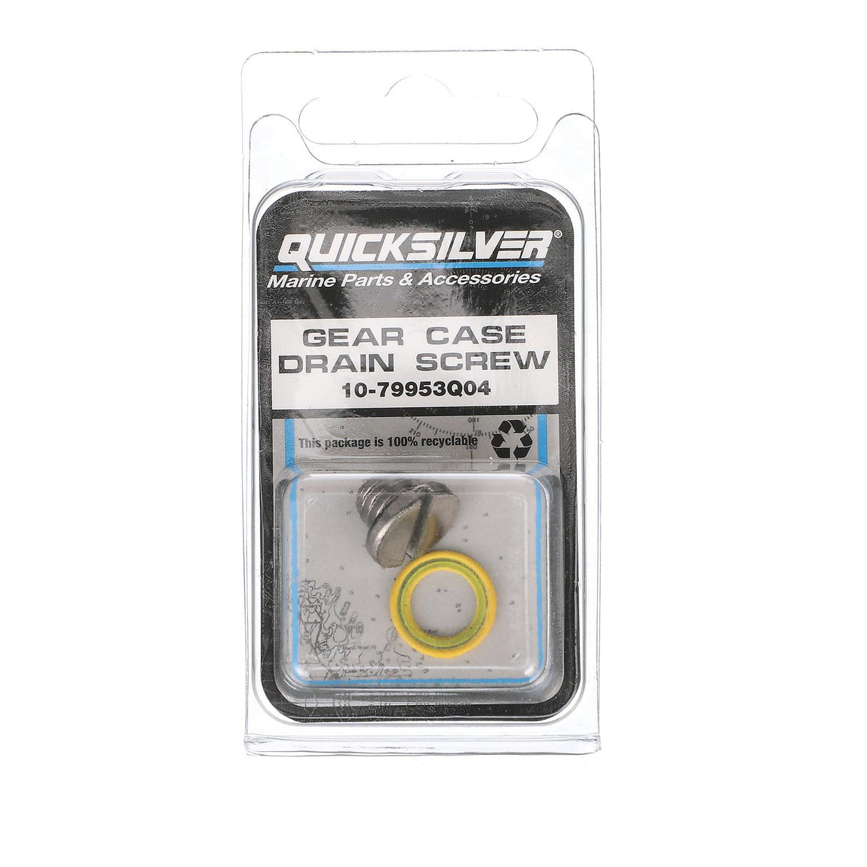 OEM Mercury / Quicksilver 79953Q04 Lower Unit Gear Lube Drain and Fill Hole Screw and Seal