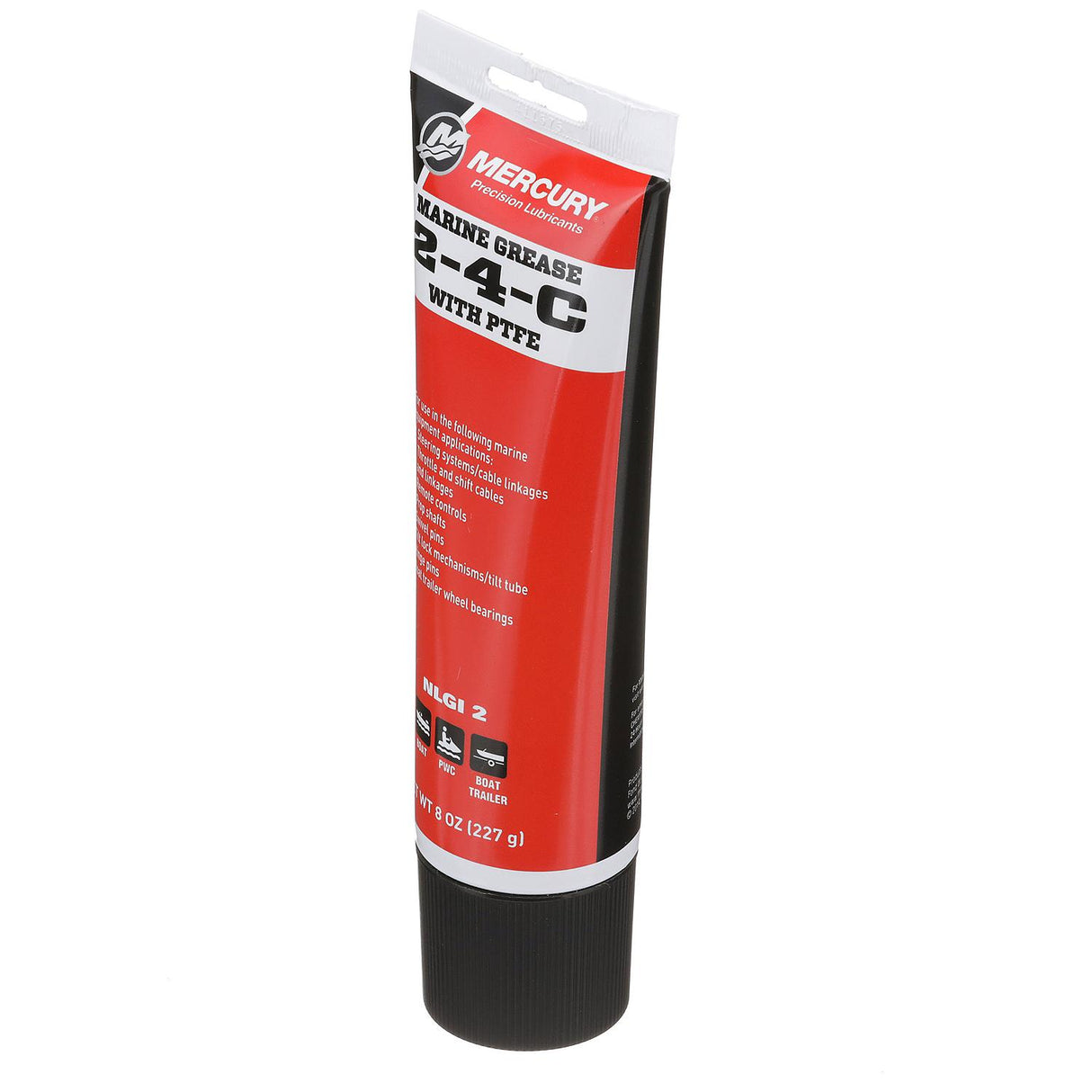 Mercury 802859A1 2-4-C Marine Grease with PTFE - Multi-Purpose Marine Lubricant - 8 oz Tube