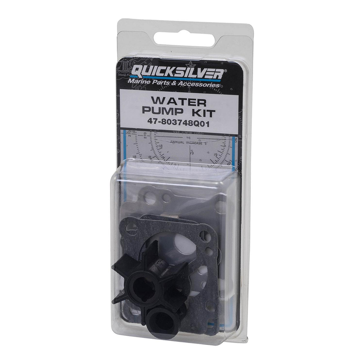 OEM Mercury / Quicksilver 803748Q01 Water Pump Impeller Repair Kit for Mercury and Mariner 8-9.9hp 4-Stroke Outboards