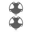 Quicksilver Seawater Pump Cover Gasket for MerCruiser – 8052151 - Pack of 2