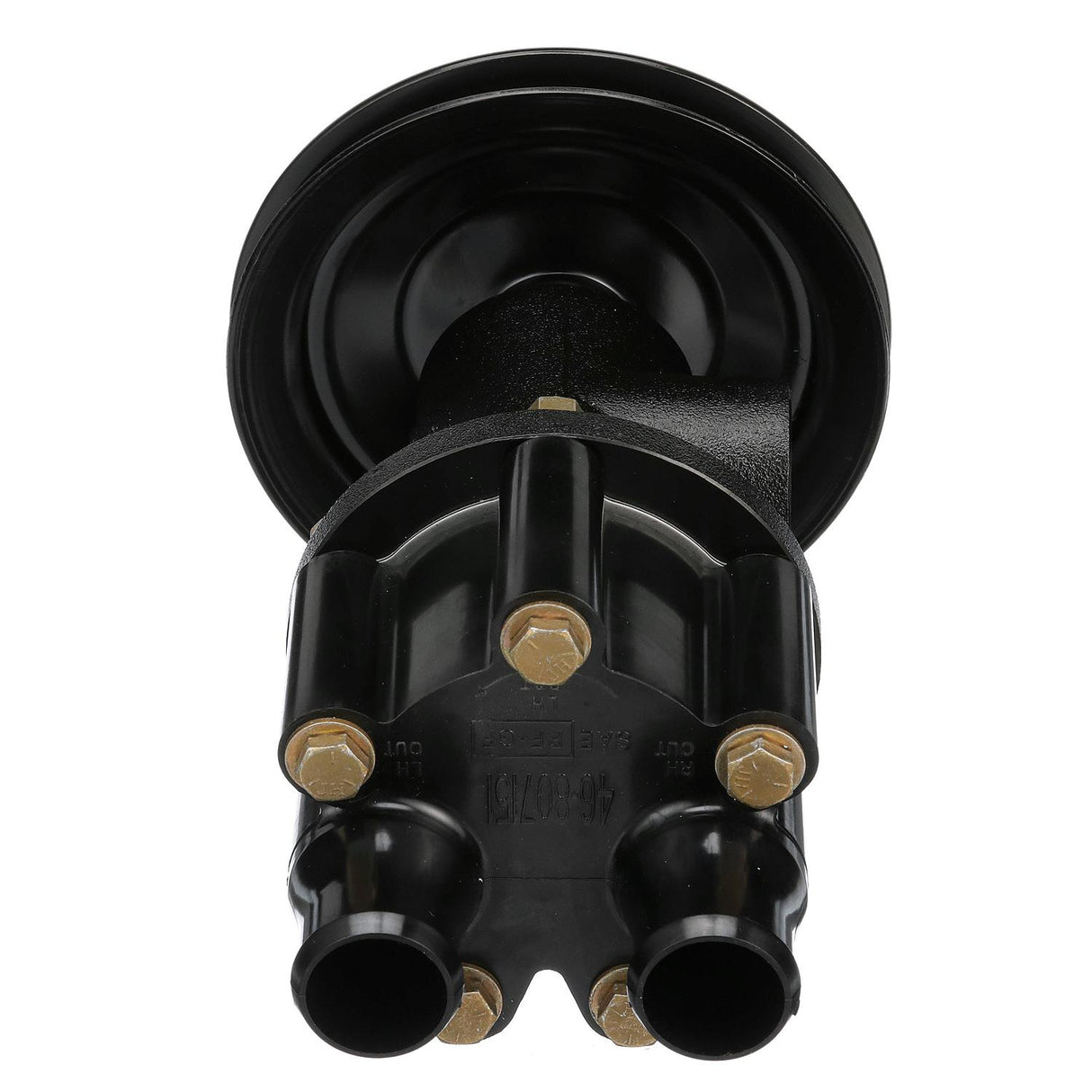 OEM Mercury / Quicksilver 807151A8 Sea Water Pump Housing for V8 MerCruiser Engines Made by General Motors w/ a V-Belt Pulley System for Engine Accessories and Mechanical Fuel Pumps