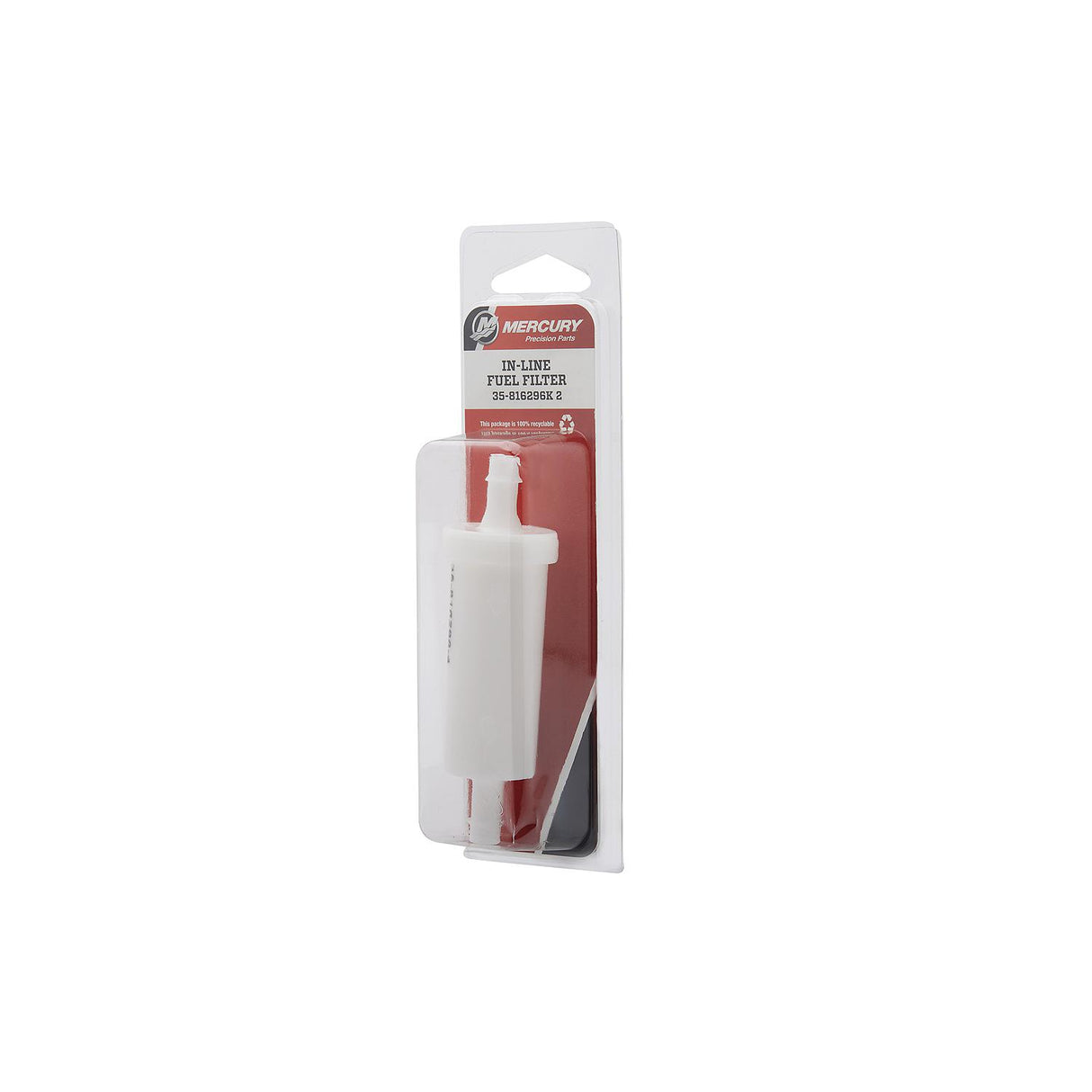 Mercury Inline Fuel Filter 816296K2 for Mercury and Mariner Outboards with 5/16-Inch Fuel Lines