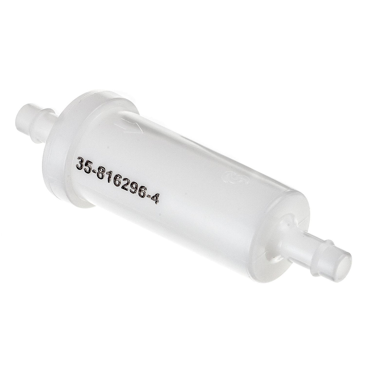 OEM Mercury / Quicksilver 816296Q2 Marine Engine Inline Fuel Filter w/ Barbs for 5/16" (8mm) Fuel Lines