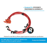 OEM Mercury / Quicksilver 816608Q83 Red Wire Spark Plug Wire Kit