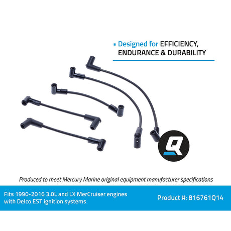 OEM Mercury / Quicksilver 816761Q14 Spark Plug Wire Kit