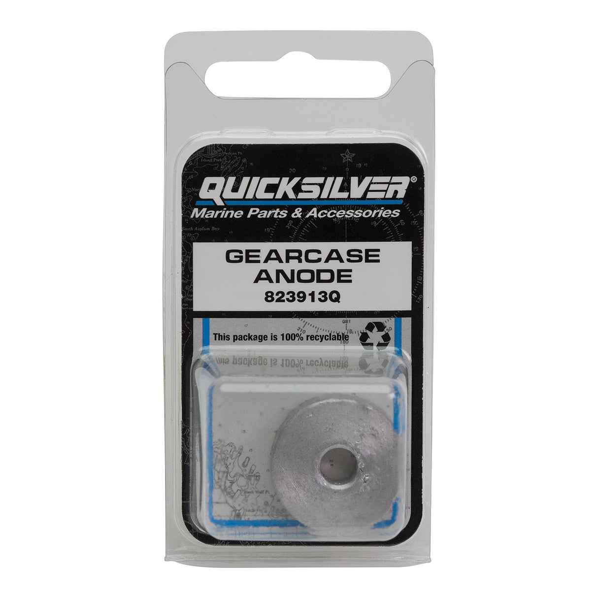 OEM Mercury / Quicksilver 823913Q Round Button Style Aluminum Anode 823913Q