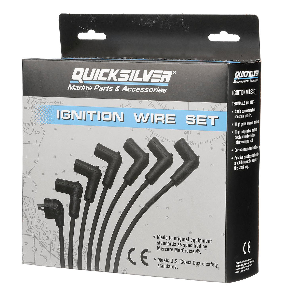 OEM Mercury / Quicksilver 847701Q24 Blue Wire Spark Plug Wire Kit