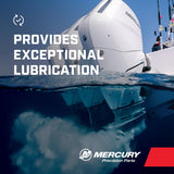 Mercury 858028K01 Premium Plus TC-W3 2-Stroke Marine Engine Oil Synthetic Blend for Outboards - 2.5 Gallons