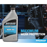 OEM Mercury / Quicksilver 80W-90 Premium Gear Lube, Marine Engine, 2.5 Gallon 858059Q01