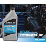 OEM Mercury / Quicksilver 80W-90 Premium Gear Lube, Marine Engine, 2.5 Gallon 858059Q01