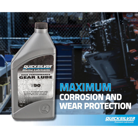 OEM Mercury / Quicksilver 802851Q02 SAE 90 High Performance Gear Lube, 8 Oz.
