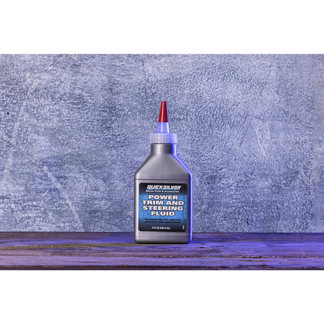 OEM Mercury / Quicksilver 858074Q01 Power Trim and Steering Fluid, 8 Oz. Bottle