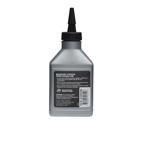 OEM Mercury / Quicksilver 858076Q01 Synthetic Power Steering Fluid, 8 oz. Bottle