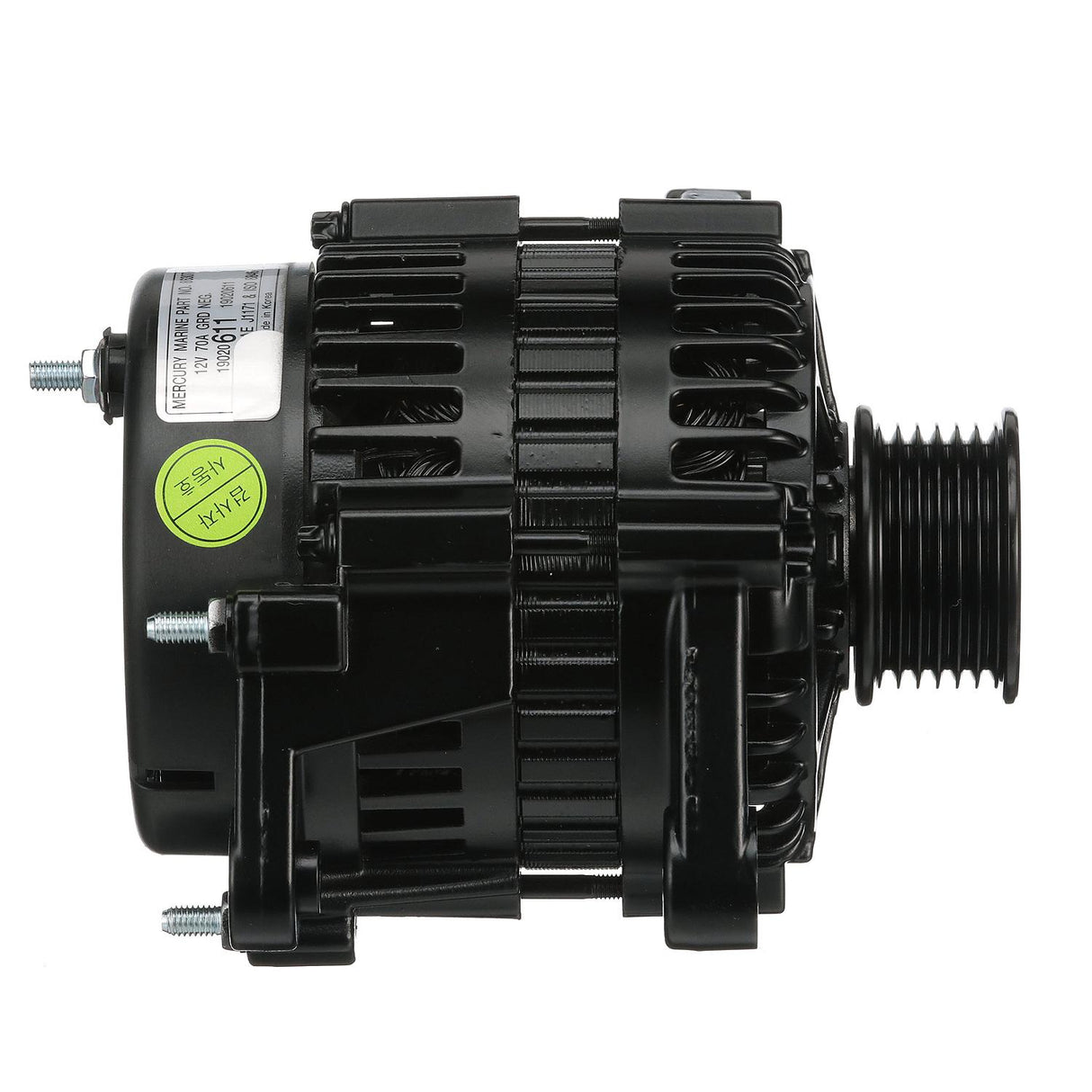 OEM Mercury / Quicksilver 863077T 65 Amp Alternator, Delco, Serpentine Belt for Various MerCruiser Engines and High Output Inboard Engines