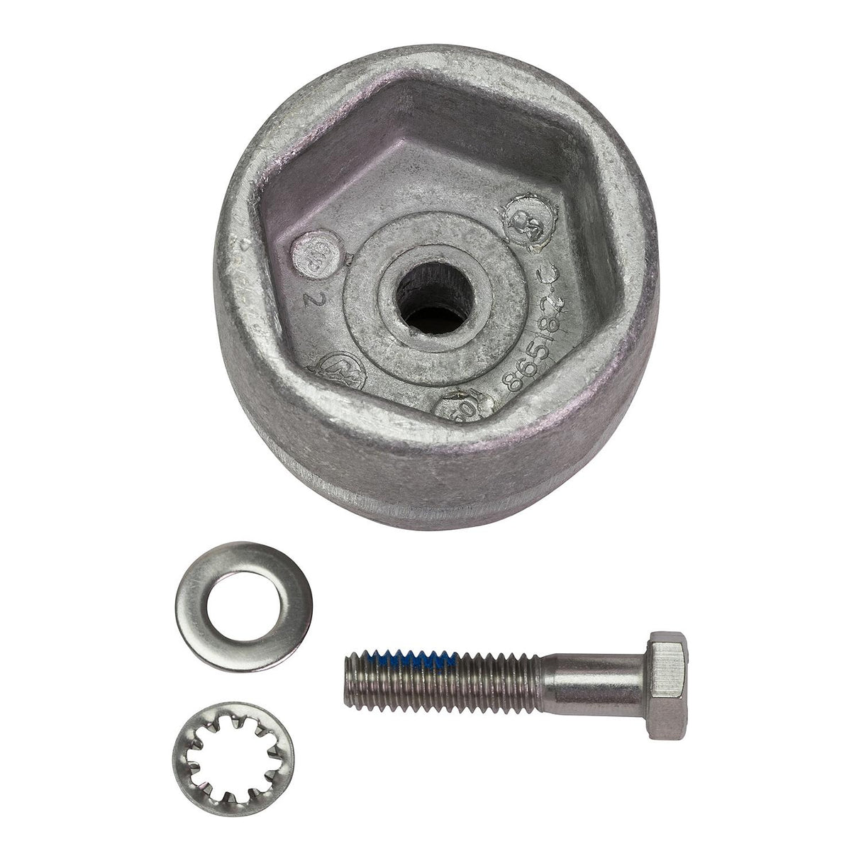 OEM Mercury / Quicksilver Aluminum Propeller Nut Anode Bravo III 3 865182Q01