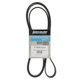OEM Mercury / Quicksilver 865615Q10 Serpentine Belt, 2,195mm Long for MerCruiser 2001 & Newer MIE Engines w/ Closed Cooling and 4.25" Idler Pulley