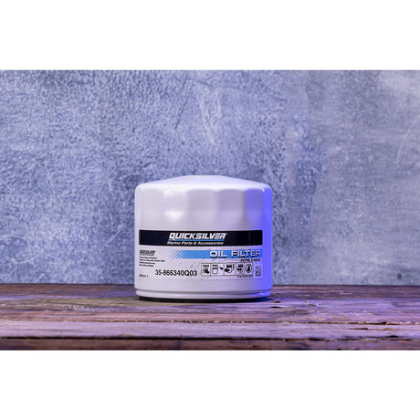 OEM Mercury / Quicksilver 866340Q03 Oil Filter for MerCruiser Sterndrive and Inboard Engines