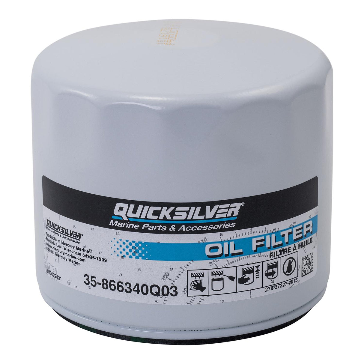 OEM Mercury / Quicksilver 866340Q03 Oil Filter for MerCruiser Sterndrive and Inboard Engines