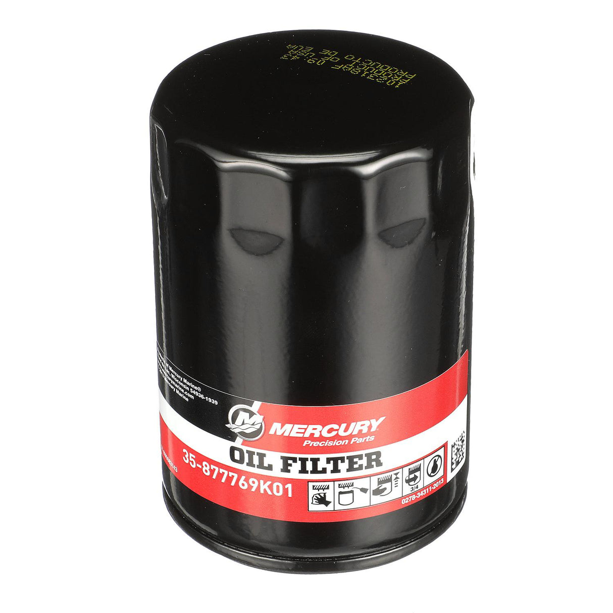 Mercury 4-Stroke Engine Oil Filter 877769K01 for Mercury L6 200-400hp Verado Outboards