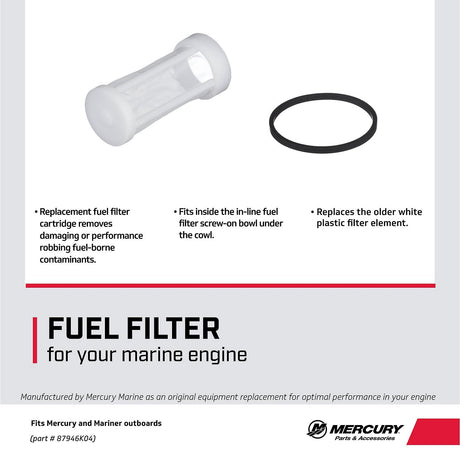 Mercury Replacement Fuel Filter Screen 87946K04
