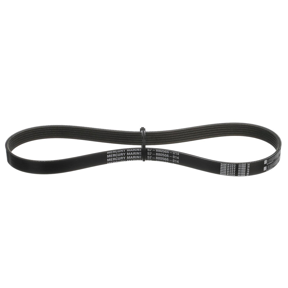 OEM Mercury / Quicksilver 880566Q14 Alternator Belt for Select Mercury 135-200hp 4-Cylinder, 200-300hp 6-Cylinder, 200-300hp 6-Cylinder, and 350-400hp 6-Cylinder Verado Outboards