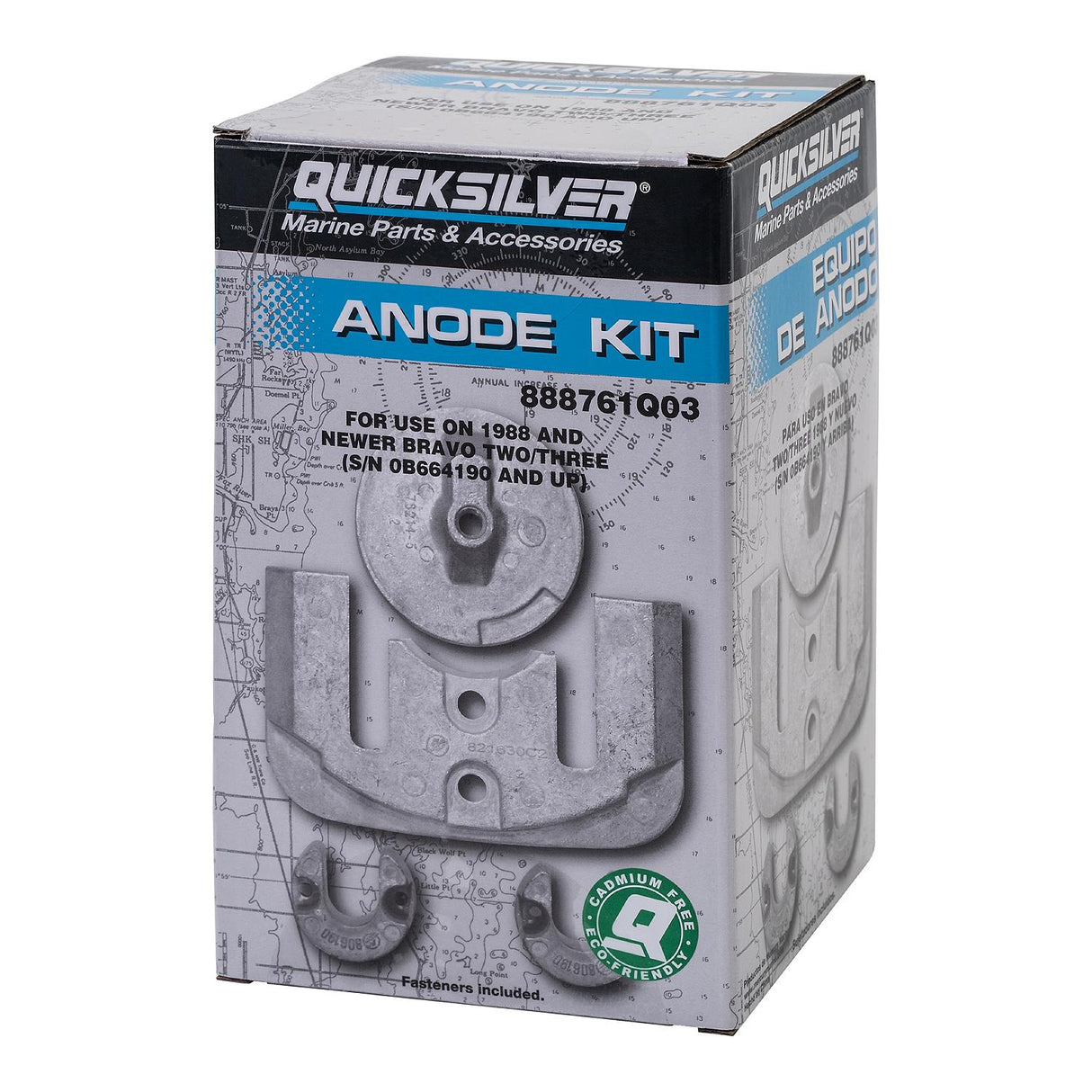 OEM Mercury / Quicksilver Aluminum Anode Kit Bravo II & III Drives 888761Q03