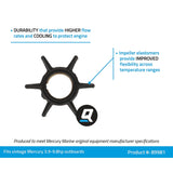 OEM Mercury / Quicksilver 89981 Water Pump Impeller for Select Vintage Mercury 2-Cycle 3.9.-9.8hp Outboards