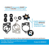 OEM Mercury / Quicksilver 89983Q1 Water Pump Repair Kit for Mercury and Mariner 30-70hp Outboards and Jet Drive Outboards