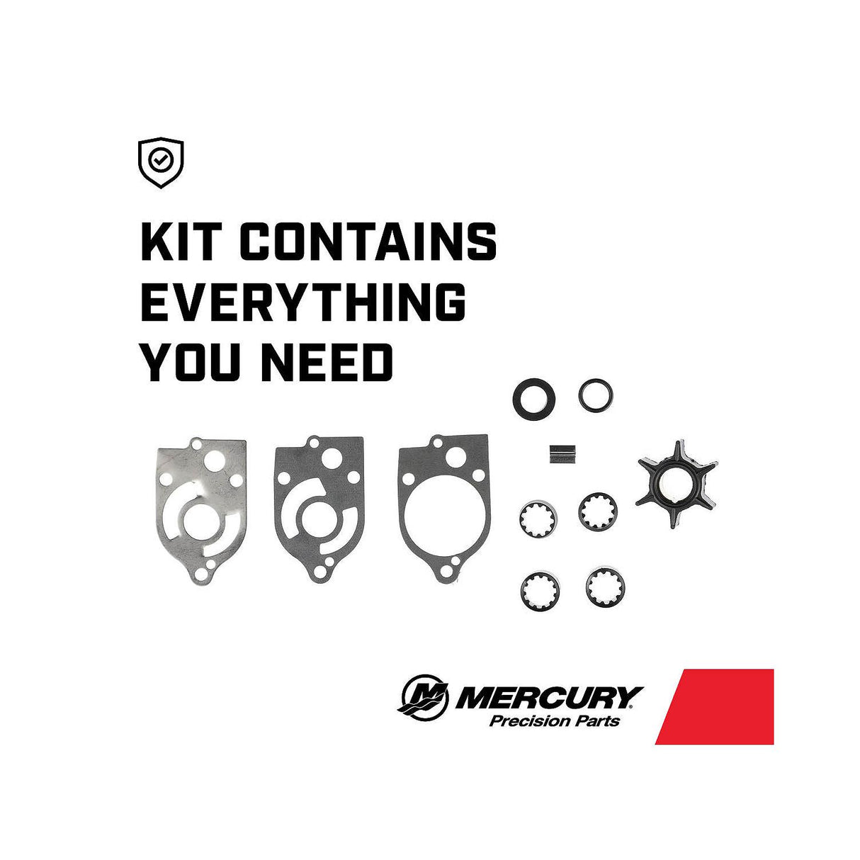 Mercury Water Pump Repair Kit 89983T1 for Mercury and Mariner 30-70hp TwoStroke Outboards and Mercury 30hp Jet Drive Outboards