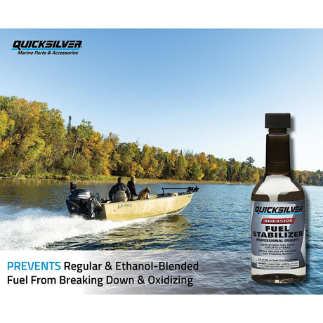 OEM Mercury / Quicksilver 8M0047922 Quickstor Fuel Treatment and Stabilizer, 12 Oz.
