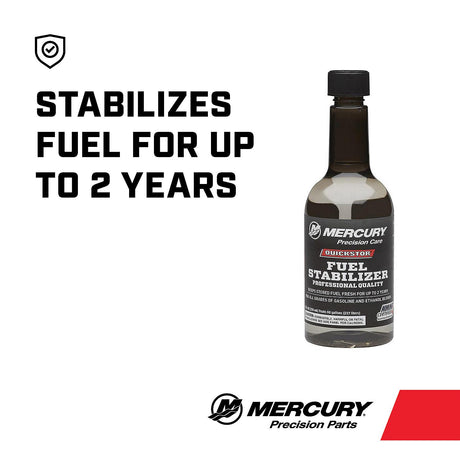 Mercury 8M0047932 Quickstor Fuel Stabilizer - 12 oz Bottle