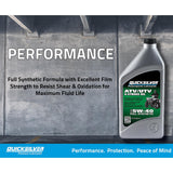 OEM Mercury / Quicksilver 8M0058914 5W-40 Full Synthetic 4-Stroke ATV Engine Oil, 1 Quart