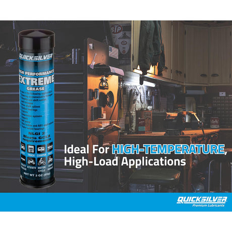 OEM Mercury / Quicksilver 8M0071837 High Performance Extreme Grease/Lubricant w/ PTFE, 3 Oz. Cartridges, Pack of 3