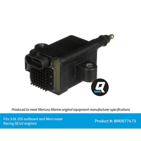 OEM Mercury / Quicksilver 8M0077473 Ignition Coil for 3.0L DFI OptiMax Outboards