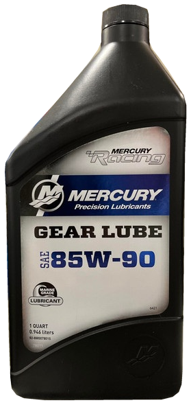 OEM Mercury Racing Extreme Performance 85W-90 Gear Lube, 1 Quart – 92-8M0078015 — single item