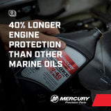 Mercury 8M0078629 SAE 25W-40 Synthetic Blend 4-Stroke Marine Engine Oil - 1 Quart Bottle
