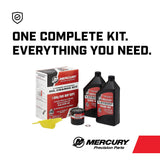 Mercury 8M0081915 SAE 25W-40 4-Stroke Outboard Oil Change Kit for Mercury 25/30hp EFI Outboards