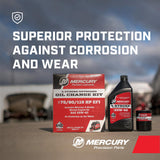 Mercury 8M0081917 SAE 25W-40 4-Stroke Outboard Oil Change Kit for Mercury 1.7L 75/90/115hp EFI Outboards