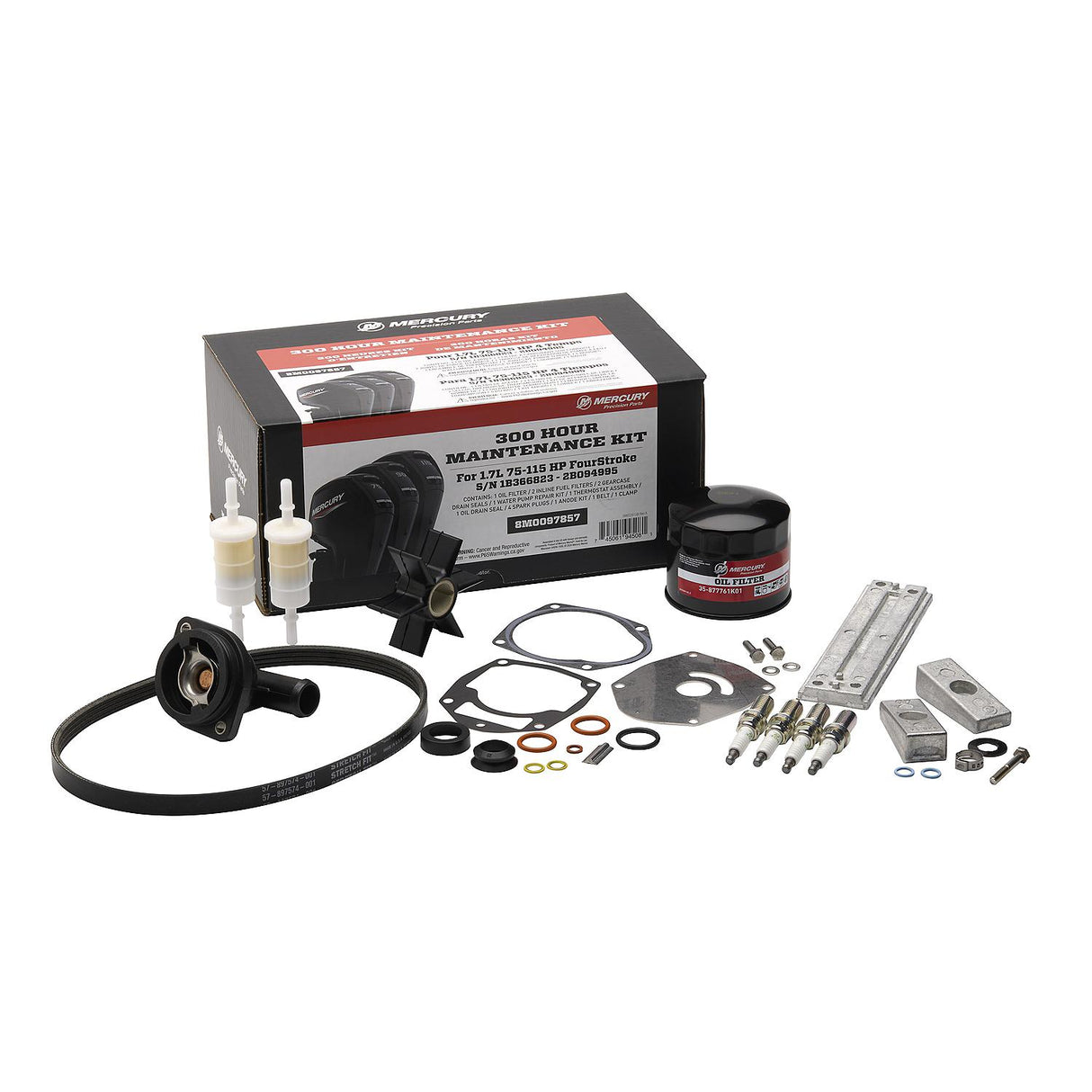 Mercury 1.7L 75-115hp FourStroke EFI 300 Hour Maintenance Kit