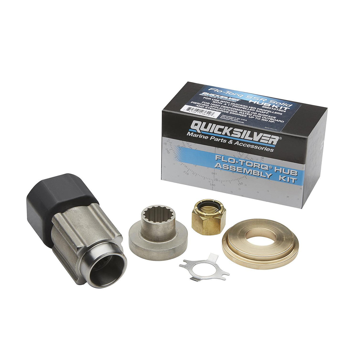 OEM Mercury / Quicksilver 8M0101604 Flo-Torq SSR Solid Propeller Hub Kit Mercury 40hp CT-350hp 4-Stroke Outboards w/ 1 In. Diameter Prop Shaft