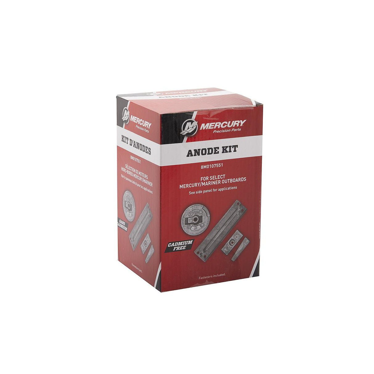 Mercury Aluminum Anode Kit 8M0107551 for Select Mercury Verado and OptiMax Outboards
