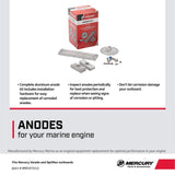 Mercury Aluminum Anode Kit 8M0107551 for Select Mercury Verado and OptiMax Outboards