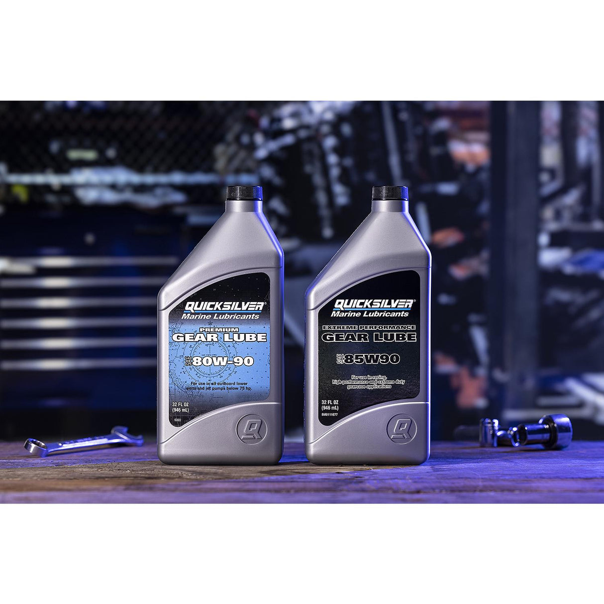 OEM Mercury / Quicksilver 85W-90 Extreme Performance Gear Lube, 1 Qt.