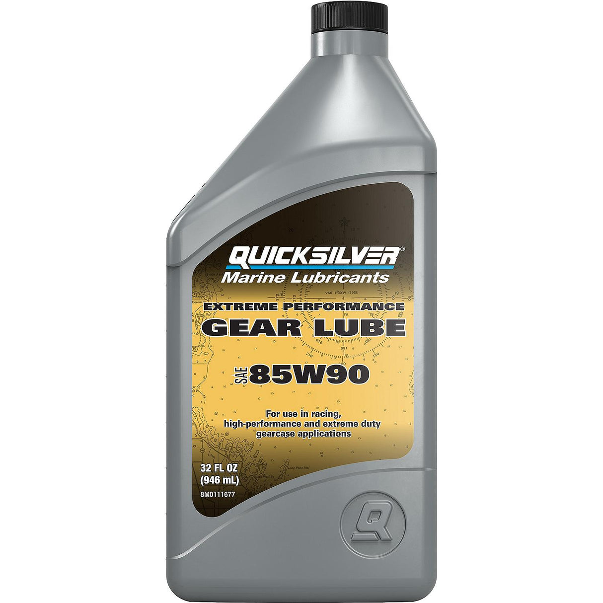 OEM Mercury / Quicksilver 85W-90 Extreme Performance Gear Lube, 1 Qt.
